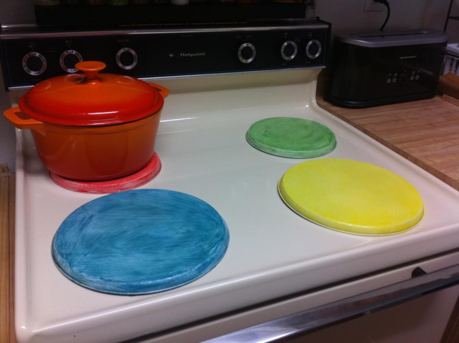 Custom Hand Painted Stove Burner Covers Etsy