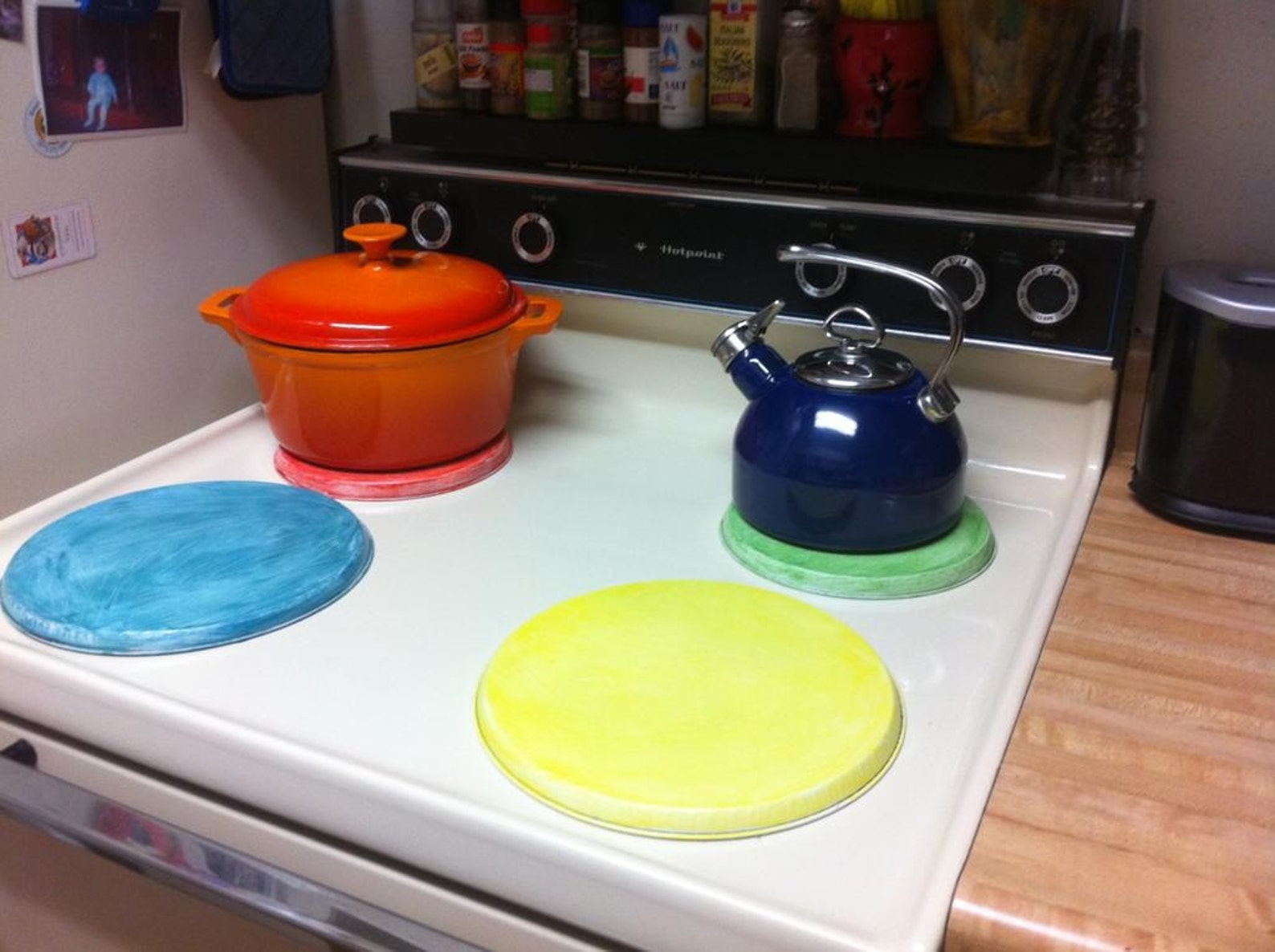 Custom Hand Painted Stove Burner Covers Etsy