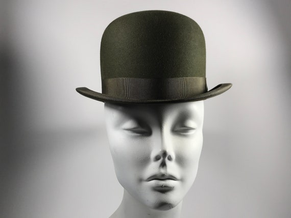 Womans Derby Bowling Hat . Antique Edwardian