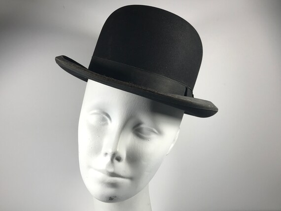 Derby Bowling Hat . Antique Edwardian