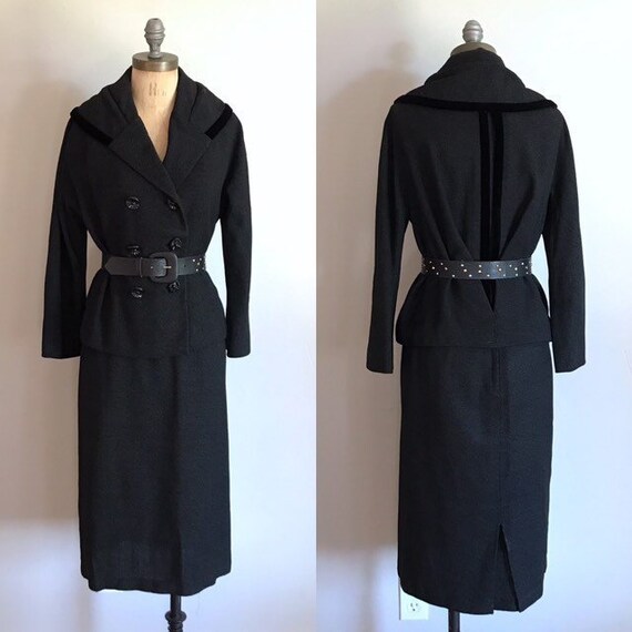 Lilli Ann Black Suit . Classy Outfit . Small S