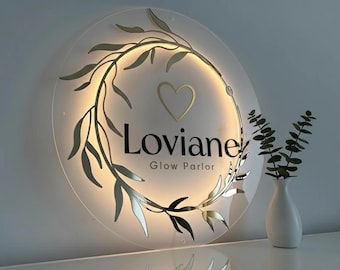 Custom Acrylic Backlit Sign, Acryic Business Logo Sign, Led Logo Sign, Acrylic Logo Sign