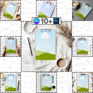 Clipboard Mockup | Teacher Clipboard | Notepad | Canva Template | Png and Psd Mockup | Digital Download | Print on Demand