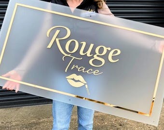 Custom Acrylic Business Sign, Business Logo Sign, Acrylic Logo Sign, Personalized Sign, Small Business Sign