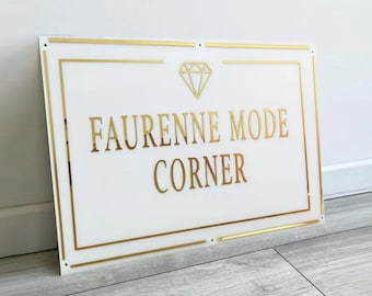 Custom Business Sign | Custom Acrylic Sign | Business Logo Sign | Custom Logo Sign | Business Sign | Custom Wall Sign | Custom Door Sign