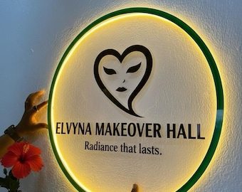 Custom Backlit Sign | Acrylic Logo Sign | 3D and UV Printed Illuminated Business Sign