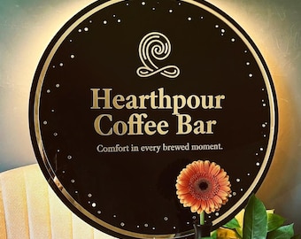 Custom Acrylic Buisness Backlit Sign | 3D and UV printd Acrylic Logo Sign | Illuminated Sign