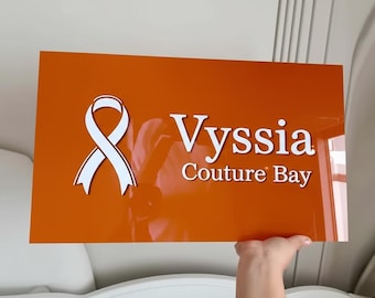 Custom Busuness Sign, Acrylic Logo Sign, Wedding Sign, Reception Sign