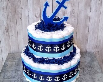 nautical diaper cake ideas