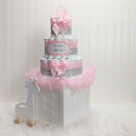 Pink and hotsell gray baby shower
