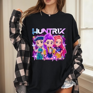 Mira Rumi Zoey Tee,Derpy Tiger Shirt,Huntrix Kpop Merch,Demon Hunters Fan Gift, Saja Boys Collectible,Gift for Huntrix Lovers and Kpop Fans