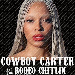Diseño de Cowboy Carter de Beyoncé, archivo PNG inspirado en Tyrant, Queen Cowboy, El Vaquero Más Buscado II, Gira Cowboy 2025