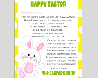 pix Free Printable Letter Easter Bunny Notes easter bunny letter etsy