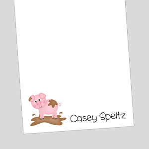 Pig Notepad, From the Desk of Notepad, pig gift, teacher gift, personalized gift, teacher appreciation gift, back to school gift