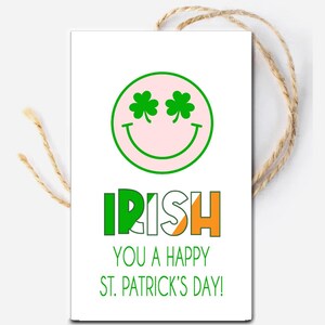 St. Patrick's Day druckbare Tags, Tag für Team, Wertschätzung für Teammitglieder, Personalgeschenk, Büroangestellte, irisch für einen fröhlichen St. Patrick's Day