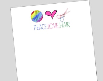 Hairstylist Notepad, Hair Stylist Gift, Hairdresser Stationery, Cosmetology Graduation, hairdresser gift, gifts for hairstylist, cosmetology
