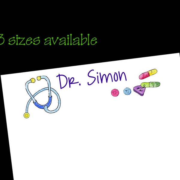 Medical Notepads, Medical School Gift, Pharmacist Gift, From the Desk of, Custom Notepad, Doctor Graduation, Inexpensive Gift, Doctor Gift