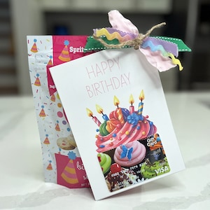 Alles Gute zum Geburtstag Geschenk Kartenhalter, druckbares Last-Minute Geburtstagsgeschenk, Erwachsene Kinder Geburtstagsgeschenk, Geburtstagskarte für sie, DIY Geburtstagsgeschenk