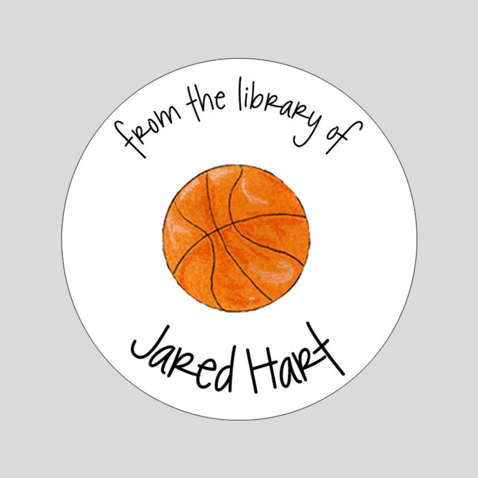 Basketball Address Labels Personalized Basketball Gift Tags Etsy
