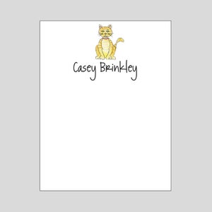 Cat Notepad, Gift for Cat Lover, Personalized Stationery, cat gift
