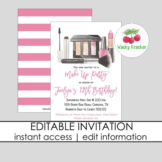 Mary Kay Party Flyer Templates