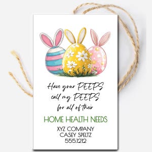 Printable Easter Referral Business Marketing Tag, Guest Gifts, Customer Referral, Appreciation Gift, Business Advertising, Sales Advertising