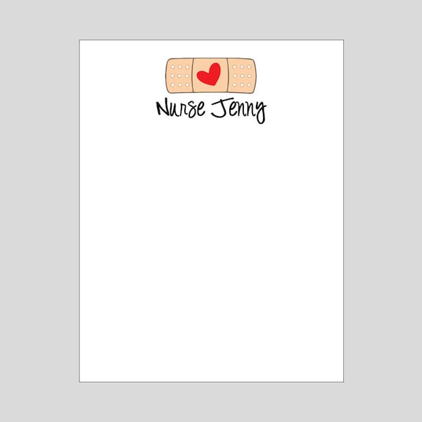 Band Aid Notepad, Nurse Gift, School Nurse, Nurse Notepad, Nurse Graduation Gift, Gift for Nurse, Nurse Week Gift, Teacher Gift, Nurse Notes