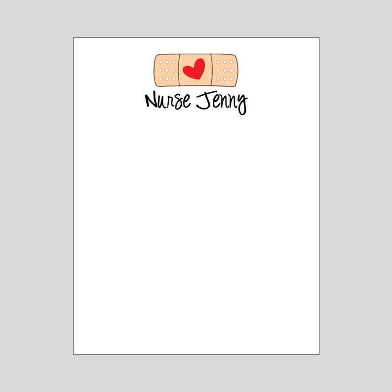 Band Aid Notepads Doctor or Nurse Gift Personalized notepad image 0