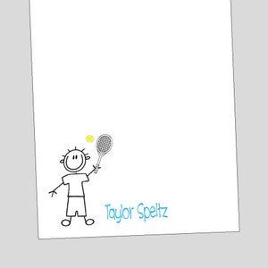 Tennis Notepad, Tennis gift for boys, Gift for Tennis Coach, Tennis Christmas gift, Tennis Team gift, Gift for tennis captain, Tennis Gift
