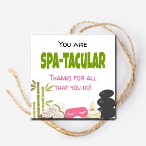 Médaille de spa, cadeau de spa, cadeau d'appréciation, acte de gentillesse au hasard à imprimer, cadeau pour enseignant, étiquette pour lotion, appréciation de l'enseignant, cadeau de remerciement