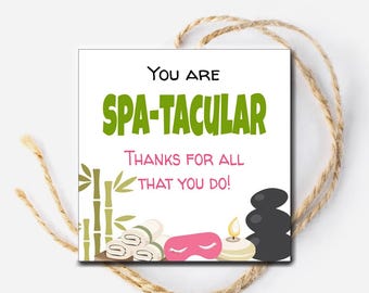 Etiqueta de spa, regalo de spa, regalo de agradecimiento, acto de bondad al azar imprimible, regalo para maestros, etiqueta para loción, agradecimiento para maestros, regalo de agradecimiento