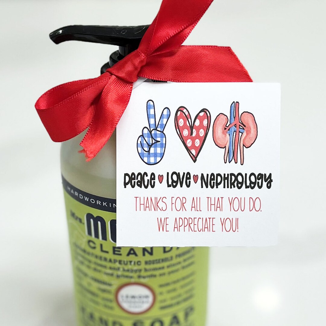 Nephrology Gift Tag, Nephrology Nurse Week, Printable Tag, Thank You ...
