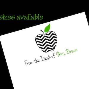 Apple Notepad, Teacher Gift, teacher appreciation gift, teacher notepad, personalized gift