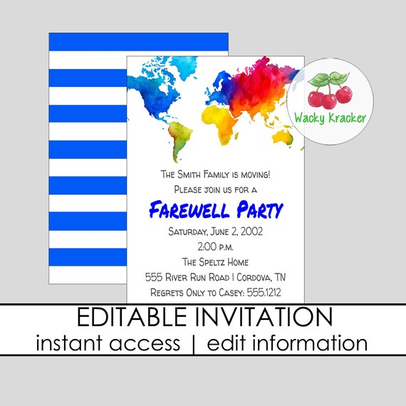 Karte Abschied Einladung Gehen Weg Einladung Abschied Etsy