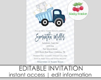 Diaper Party Invitation, Baby Shower Invitation, Come and Go Shower, Sip and See Shower, Invitation Template, Baby Sprinkle, Diaper Shower