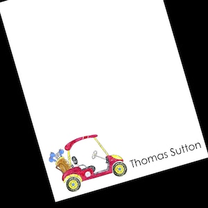 Golf Cart Notepads, Golfer Gift, Golf Stationery