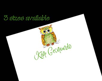 Owl Notepads, Owl Stationery, Teacher Appreciation Gift