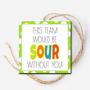 Sour Tag, Appreciation Gift, Random Act of Kindness, Printable Tag, Teacher Gift, Thank you gift, Instant Download, Team Gift, Candy Gift