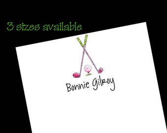 Golf Notepad, Golf Gifts, Golf Gifts for Women, Personalized Notepad, Women's Golf Gifts, Golf Gifts for her, Ladies Golf Gifts, Golf ideas