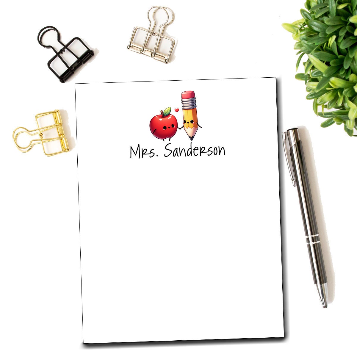 Personalized Teacher Notepad, Teacher Appreciation Gift, Back to School ...