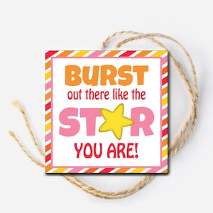 Cheer Competition Gift Tags, Good Luck Gift Tags, Gymnastics Competition, Candy Tag, Team Treat Tags, Dance Drill Team, Instant Download