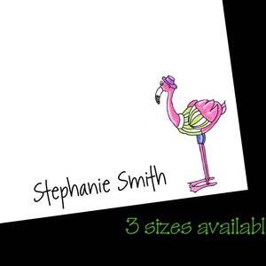 Flamingo Notepad, Personalized Notepad, flamingo gift, gift for beach lover, personalized gift, summer gift