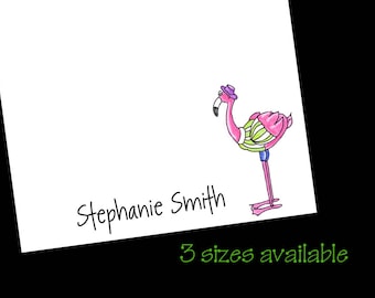 Flamingo Notepad, Personalized Notepad, flamingo gift, gift for beach lover, personalized gift, summer gift