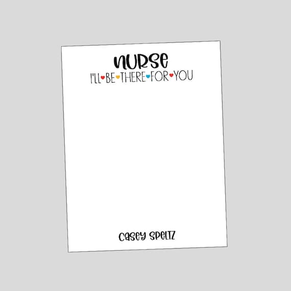 Personalized Medical Nurse Notepads Doctor or Nurse Gift 3 Etsy