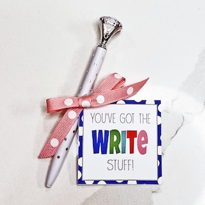 Pen Tag, You've got the Write Sachen, Wertschätzung Geschenk für Lehrer, Lehrer Geschenk, Lehrer Geschenkidee, Bleistift Geschenk