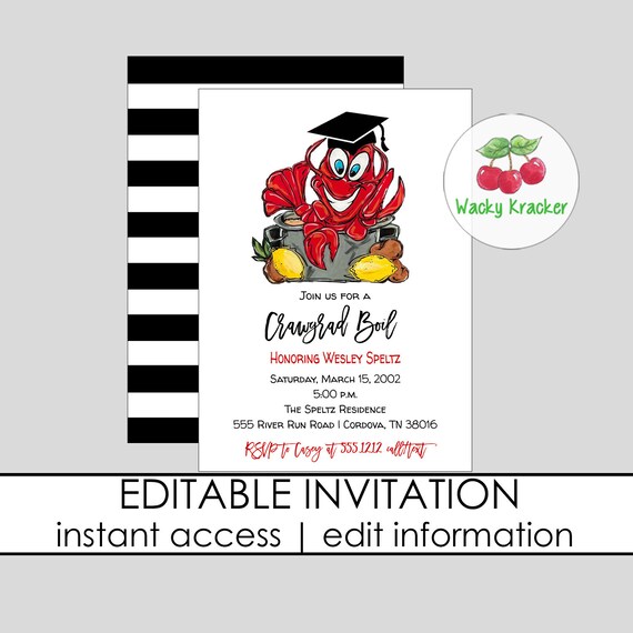 Graduation Party Invitation Graduation Announcement Grad | Etsy