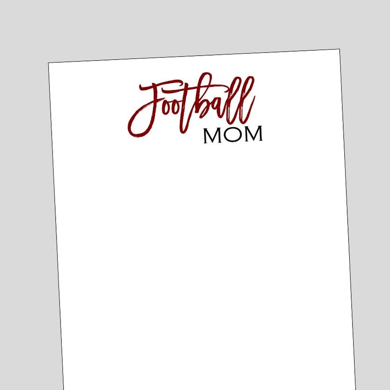 Football Mom Notepads Football Gift Mother/'s Day Gift 3 sizes