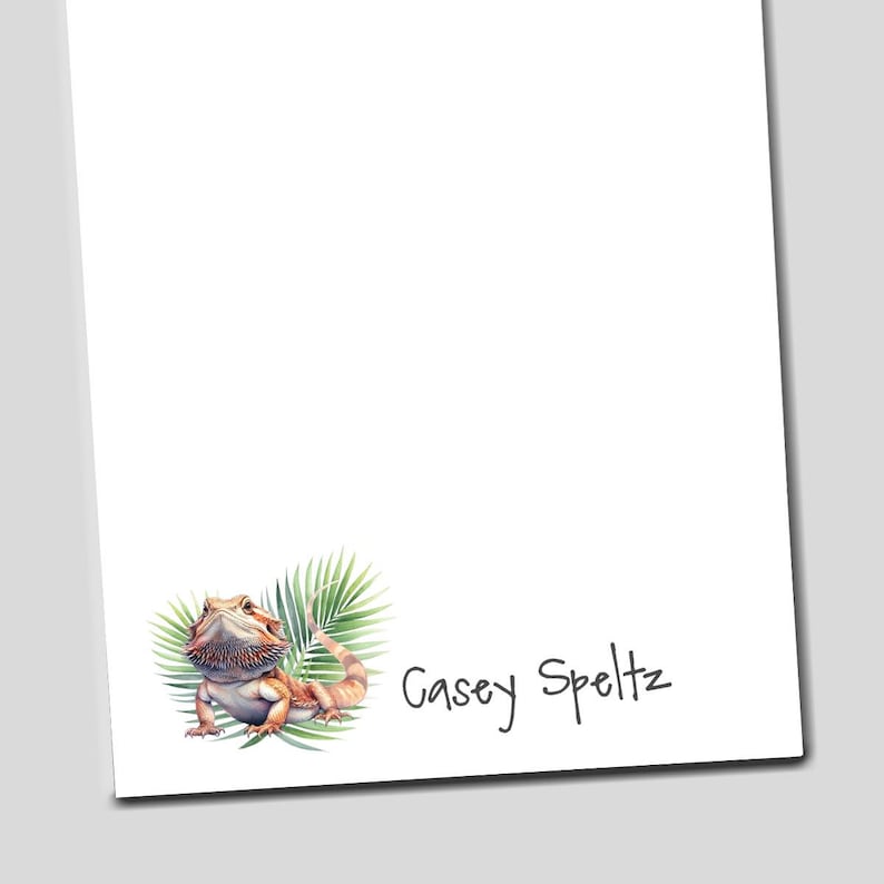 Bearded Dragon Notepad, Bearded Dragon Lover Gift, Gift for Bearded ...