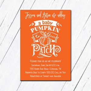 Pumpkin Baby Shower Invitation, Coffee and Tea Baby Shower, Sip and See, Baby Brunch Invite, Editable Template, Pumpkin Patch Baby Shower