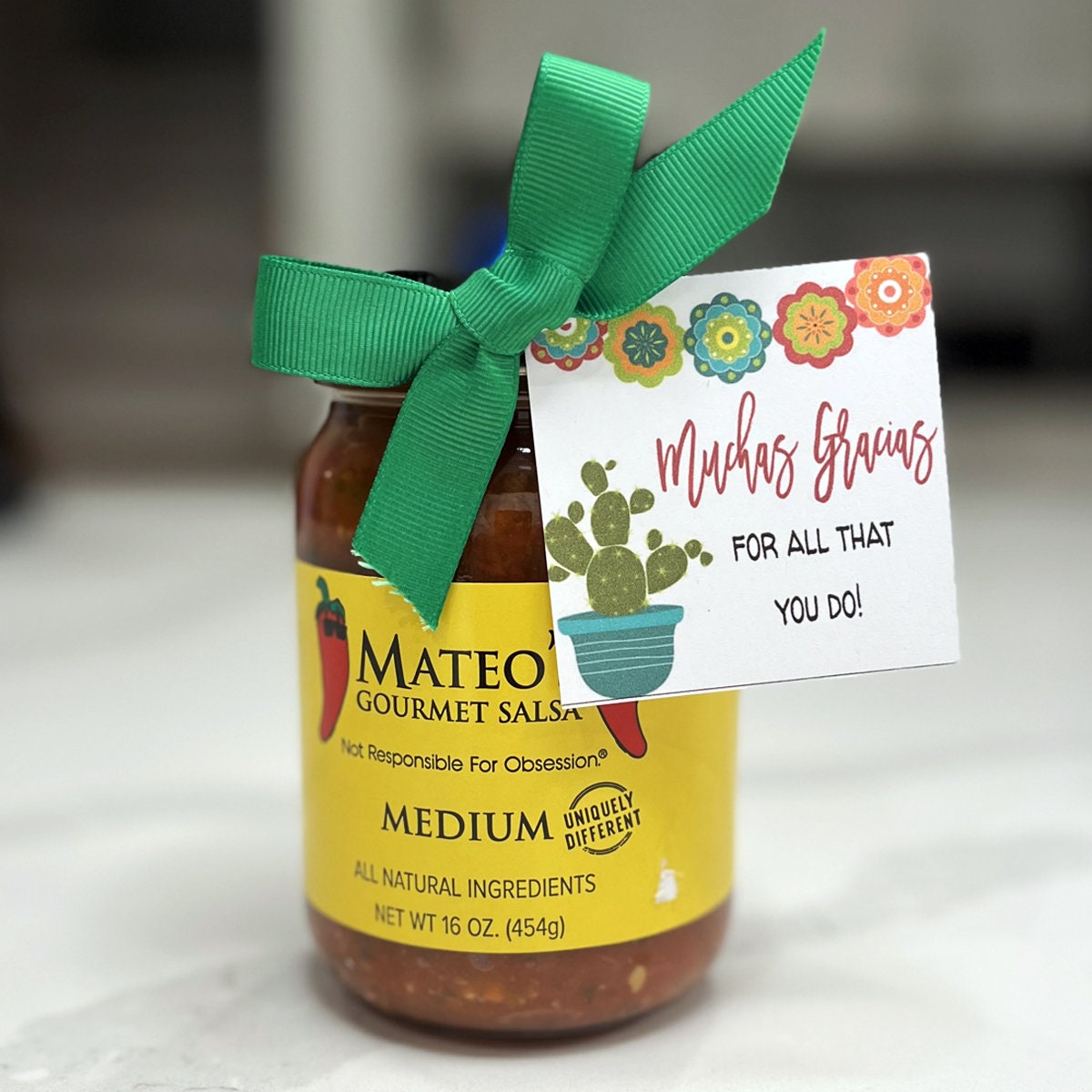 Salsa Tag Muchas Gracias Tag, Salsa Tag, Appreciation Gift, Random Act of ...